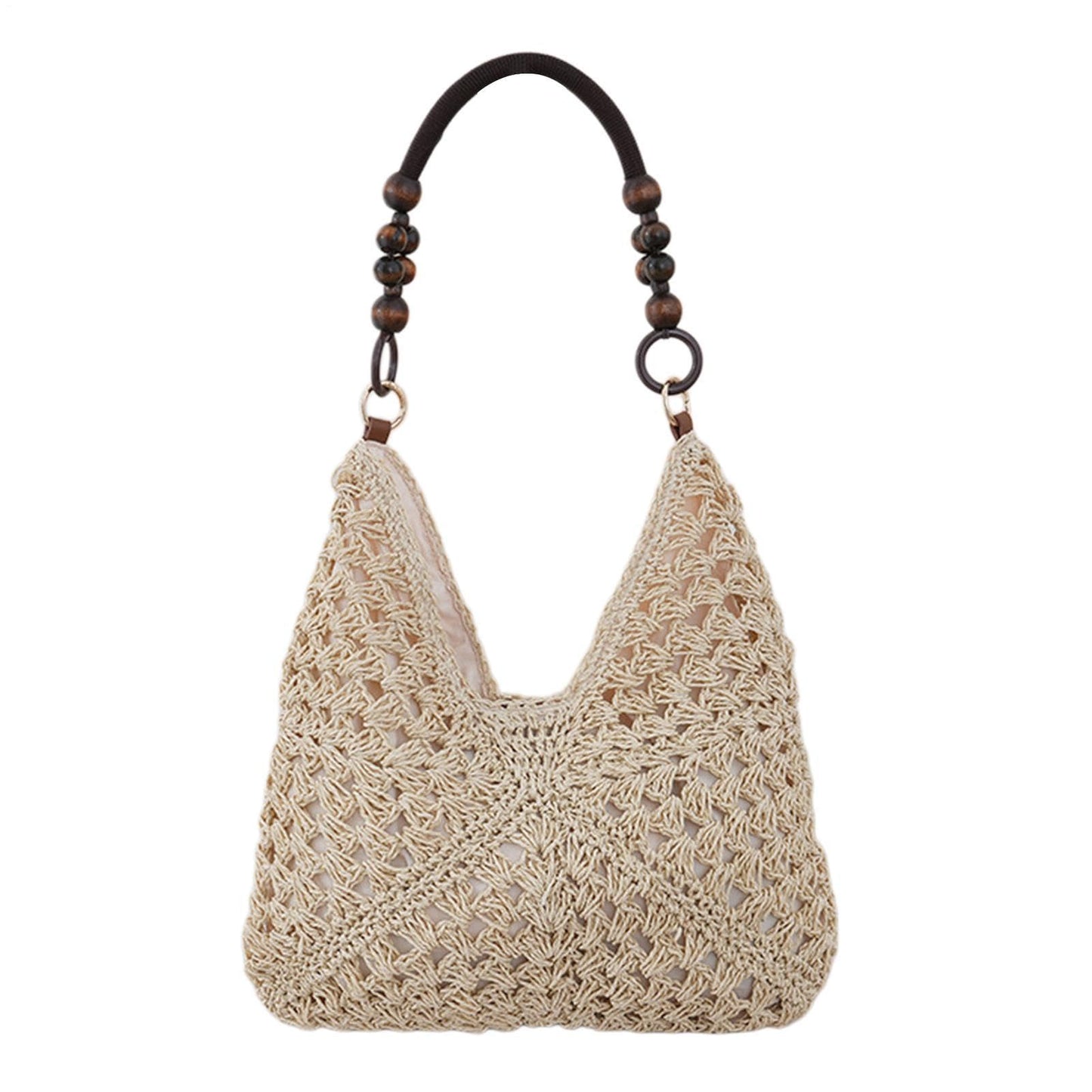 Stroh Tasche Für Es | Stilvolle Tasche | Handgewebt Casual | Für Frauen Damen Mädchen Ehefrauen Mütter Reisende Schwimmbad Picknicks Konzert Sommerferien Sommer Urlaub Sonne