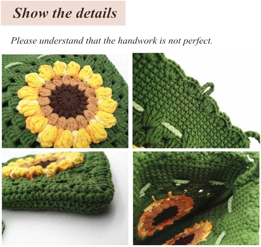 Handgemachte gehäkelte Handytasche Stricktasche für Damen
